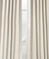 Half Price Drapes Oat Cream Textured Bellino Room Darkening Curtain