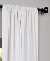 Half Price Drapes Rice White Heavy Faux Linen Curtain