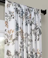 Half Price Drapes Antique Elm Floral Room Darkening Curtain