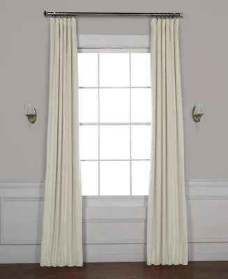 Half Price Drapes Neutral Ground Signature Velvet Blackout Curtain