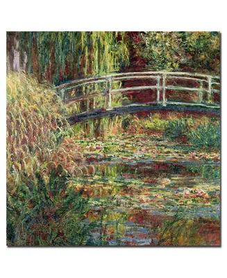 Claude Monet 'Waterlily Pond Pink Harmony1900' Canvas Art - 35" x 35"