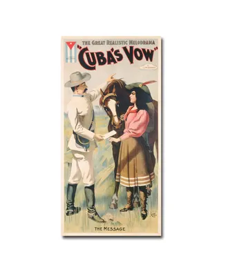 Cuban Vow 1897' Canvas Art - 47" x 24"