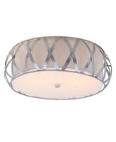 Safavieh Charing 2 Light 15.4"D Cross Flush Mount