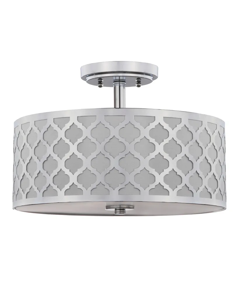 Safavieh Kora Quatrefoil 3 Light 15"D Gold Flush Mount