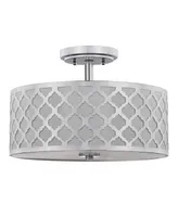 Safavieh Kora Quatrefoil 3 Light 15"D Gold Flush Mount