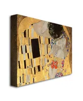 Gustav Klimt 'The Kiss' Canvas Art - 32" x 24"