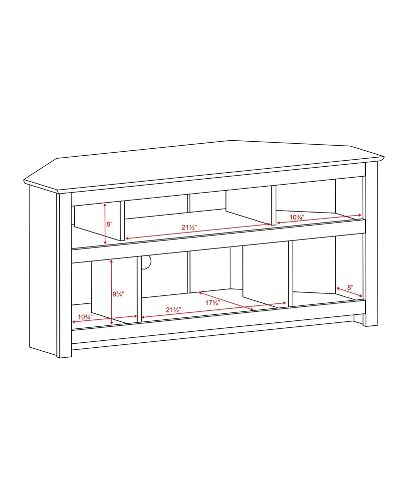 Prepac Vasari Corner Flat Panel Plasma / Lcd Tv Console