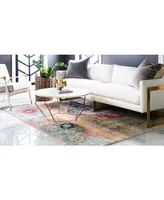 Bayshore Home Newhedge Nhg5 Multi 5' x 8' Area Rug