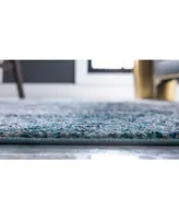 Bayshore Home Brio Bri4 Blue 5' x 8' Area Rug