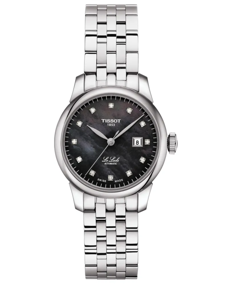 Tissot Women's Swiss Automatic Le Locle Diamond-Accent Stainless Steel Bracelet Watch 29mm