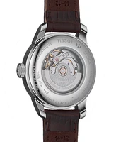 Tissot Women's Swiss Automatic Le Locle Brown Leather Strap Watch 29mm