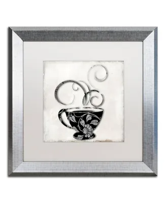 Color Bakery 'Silver Brewed 1' Matted Framed Art - 16" x 16"