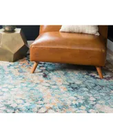 Bayshore Home Brio Bri1 Blue 7' x 10' Area Rug