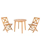 Bruna 3 Piece Bistro Set