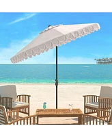 Elegant Valance 9' Auto Tilt Umbrella