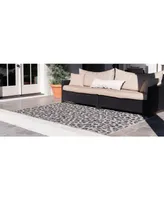 Bayshore Home Outdoor Pashio Pas7 Light Gray 5' x 8' Area Rug