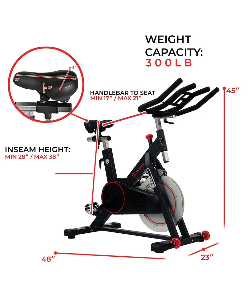 Sunny Health and Fitness Magnetic Indoor Cycling Bike