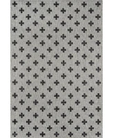 Novogratz Villa Vi- Gray 6'7" x 9'6" Outdoor Area Rug