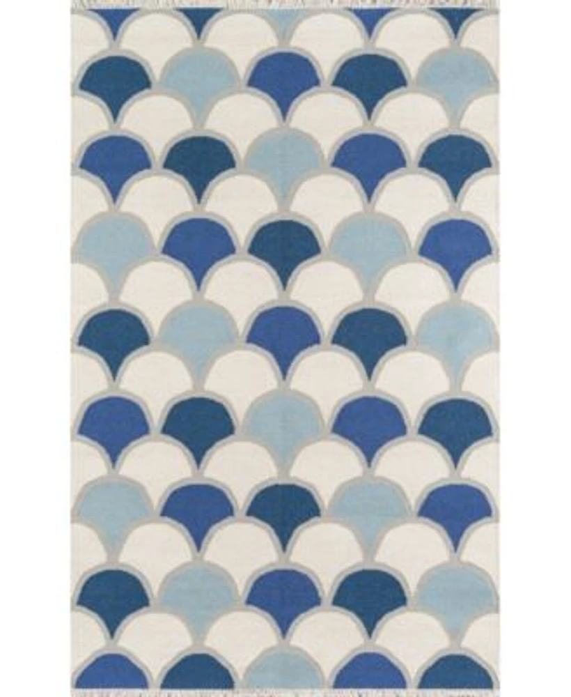 Novogratz Topanga Top 2 Blue Area Rug Collection