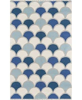 Novogratz Topanga Top 2 Blue Area Rug Collection