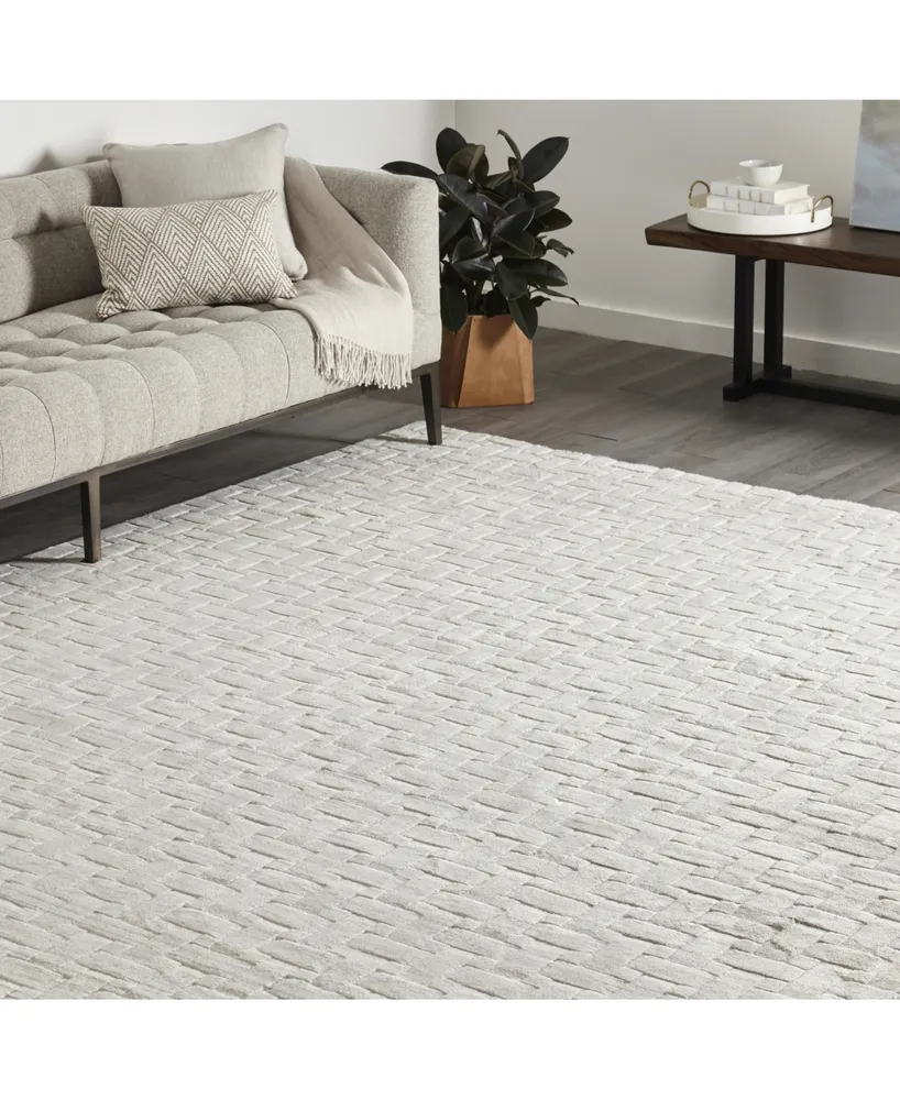 Timeless Rug Designs Faiza S1122 Alabaster 9' x 12' Rug