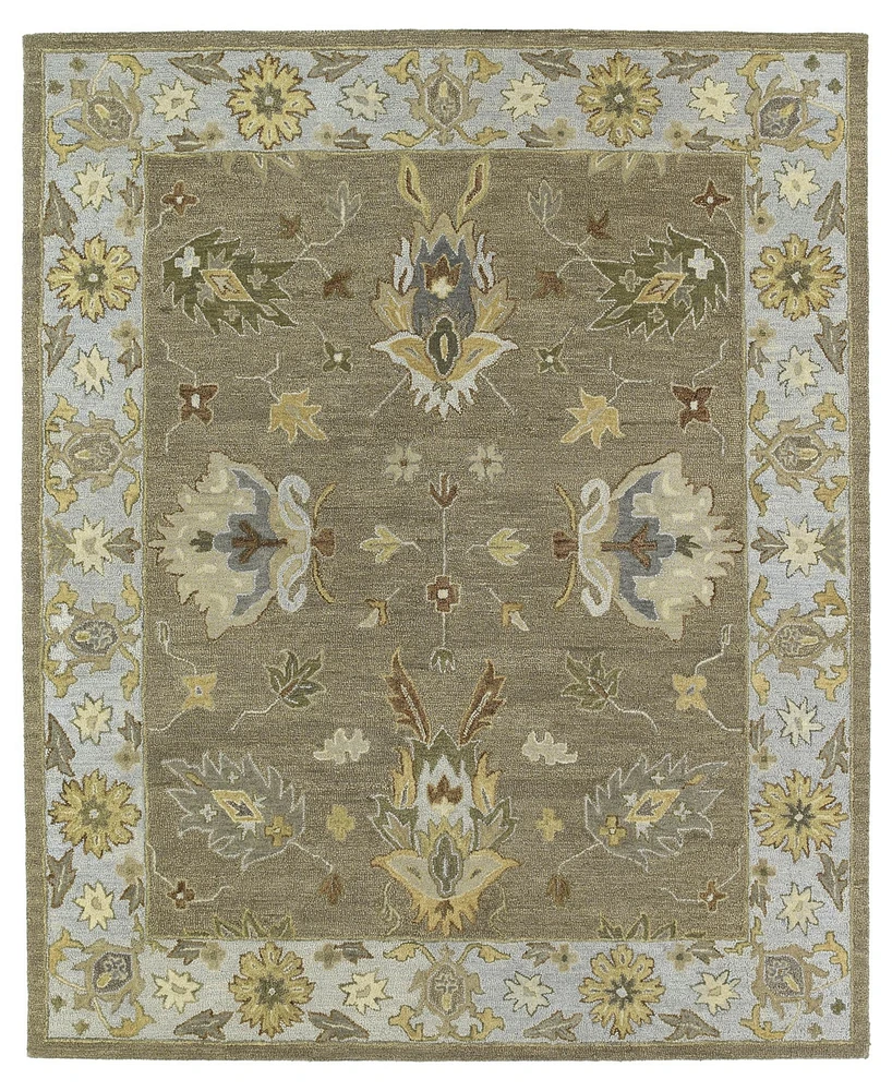 Kaleen Brooklyn Delaney-03 Mocha 2' x 3' Area Rug