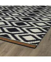 Kaleen Nomad NOM04-02 Black 2' x 3' Area Rug