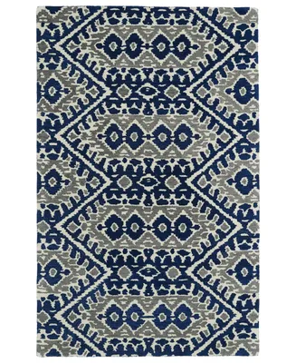 Kaleen Global Inspirations GLB01-17 Blue 8' x 10' Area Rug