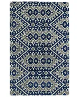 Kaleen Global Inspirations GLB01-17 Blue 8' x 10' Area Rug