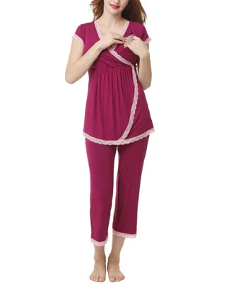 Kimi & Kai Cindy Maternity Nursing Pajama Set