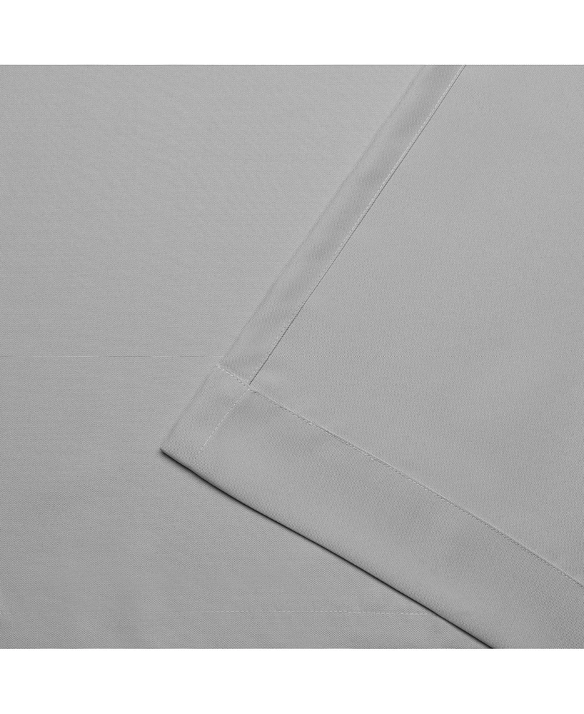 Exclusive Home Indoor/Outdoor Solid Cabana Tab Top Curtain Panel Pair