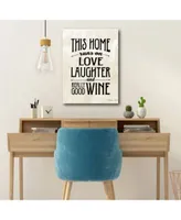 Courtside Market Love Laughter Wine Gallery Wrapped Canvas Wall Art Collection