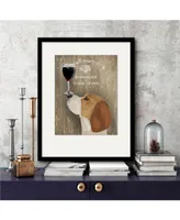 Courtside Market Beagle Au Vin 16" x 20" Framed and Matted Art