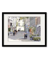 Courtside Market Paris Street 16" x 20" Framed and Matted Art