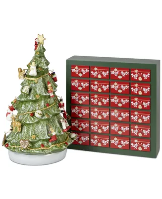 Villeroy & Boch Christmas Toys Memory Advent Calendar 3D Tree with Ornaments & Storage Box