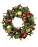 Village Lighting 30" Lighted Christmas Wreath