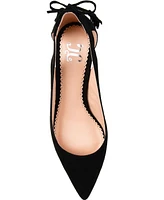 Journee Collection Women's Bindi Tie Detail Kitten Heel Pumps