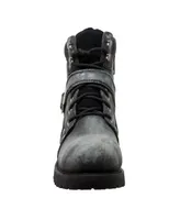 RideTecs Men's 6" Lace Zipper Boot Black