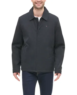 Tommy Hilfiger Men's Classic Front-Zip Filled Micro-Twill Jacket