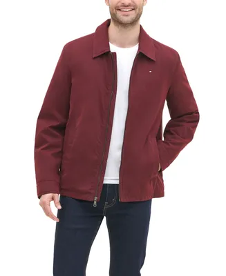 Tommy Hilfiger Men's Classic Front-Zip Filled Micro-Twill Jacket