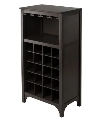 Ancona Modular Wine Cabinet with Glass Rack and 20-Bottle