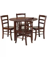 Alamo 5-Piece Round Drop Leaf Table with 4 Ladder Back