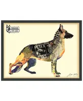 Empire Art Direct 'German Shepherd' Dimensional Collage Wall Art - 25'' x 33''