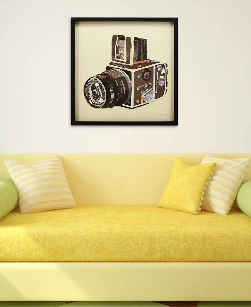 Empire Art Direct 'Slr Camera' Dimensional Collage Wall Art - 25" x 25''