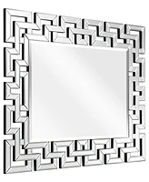 Empire Art Direct Solid Wood Covered with Beveled Antique Mirror Panels - 31" x 40"
