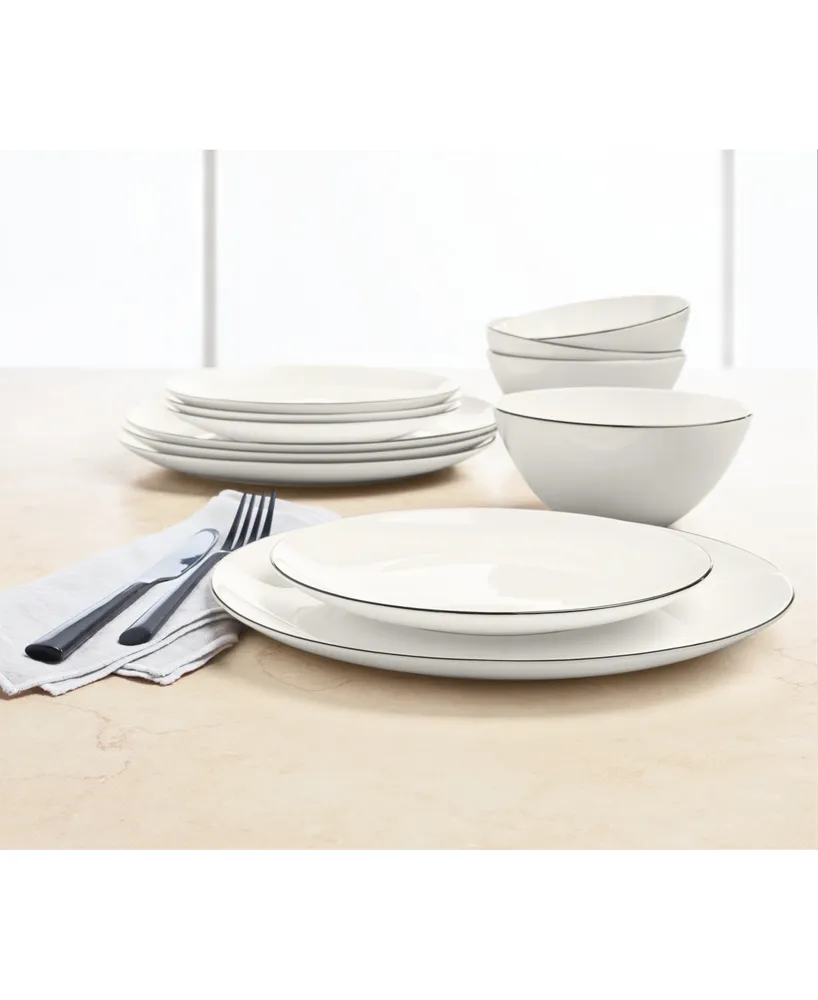 Hotel Collection Black Line 12 Pc. Dinnerware Set, Service for 4, Created for Macy's