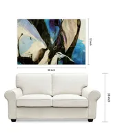 Empire Art Direct 'Motivos' Frameless Free Floating Tempered Art Glass Wall Art - 32" x 48''