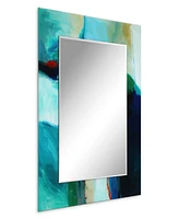 Empire Art Direct Reverse Printed Tempered Art Glass with Rectangular Beveled Mirror Wall Decor - 48" x 36''