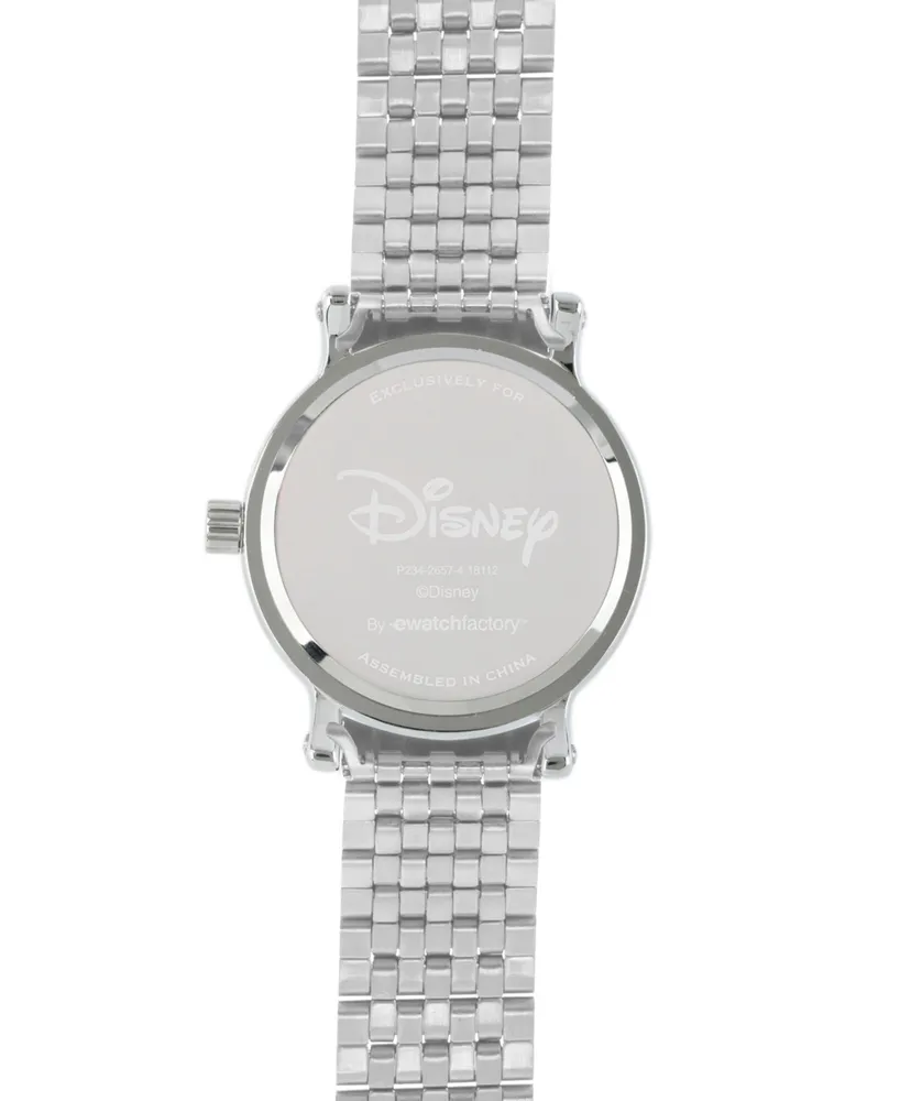 EwatchFactory Women's Disney Mickey Mouse Silver Bracelet Watch 38mm
