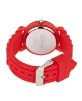 EwatchFactory Boy's Disney Toy Story 4 Woody Red Plastic Time Teacher Strap Watch 32mm